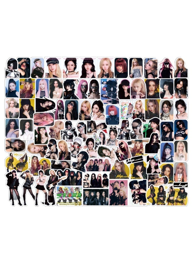 NIBEMINENT 90 Pcs Kpop AESPA Whiplash Deco Kit Waterproof Stickers, High Definition Printing Bright Colors, Suitable for Laptop Skateboard Luggage Water Bottle Guitar DIY - Image 1