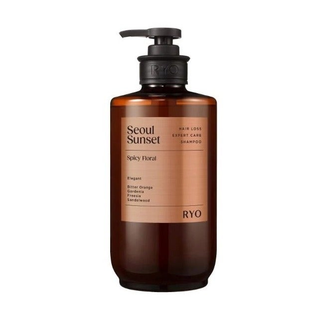 RYO Perfume Shampoo Seoul Sunset Spicy Floral 585ml, Korean Fragrance Hair Shampoo for Long-Lasting Scent, Fresh Scalp Feel, Smoothness & Shine
