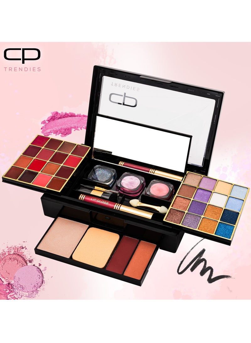 سي بي ترينديز مجموعة مكياج 82 - إيليجانت - التيميت كولور - حزمة هدايا للنساء/الفتيات | مجموعة مكياج الكل في واحد - Image 5