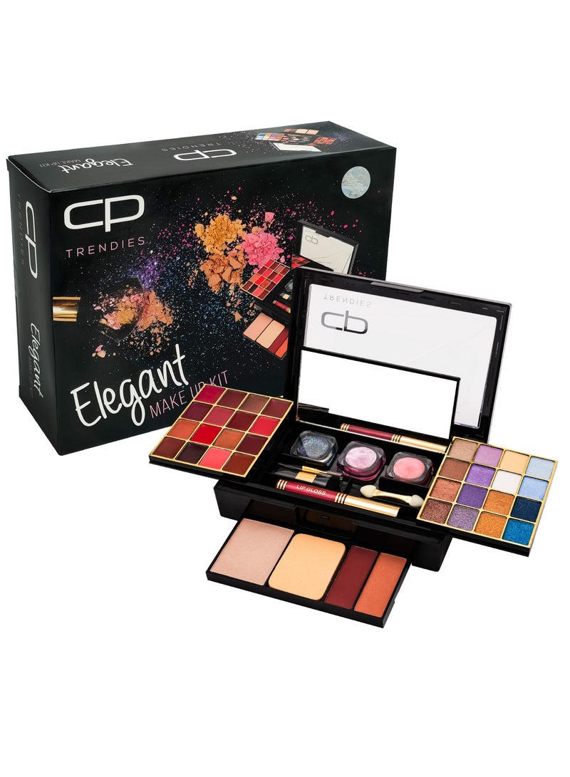 سي بي ترينديز مجموعة مكياج 82 - إيليجانت - التيميت كولور - حزمة هدايا للنساء/الفتيات | مجموعة مكياج الكل في واحد - Image 4