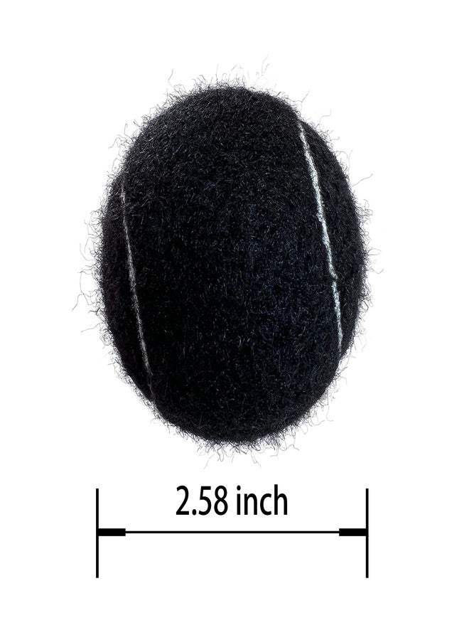 HPWFHPLF Tennis Balls, 4 Pack Advanced Training & Practice Tennis Balls for Beginners, High Visibility Pet Dog Playing Balls (Black) - Image 2
