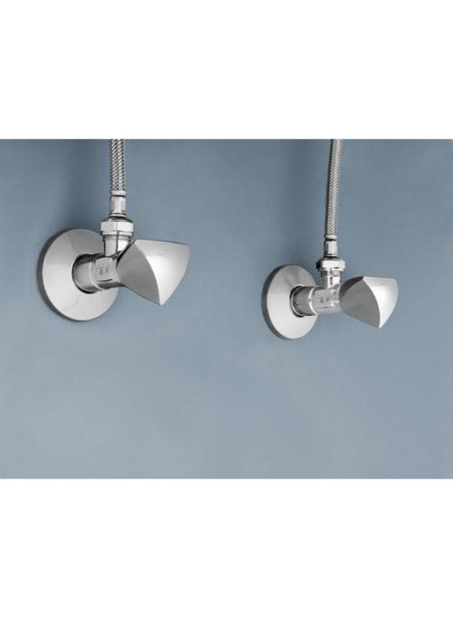 جروهي محبس زاوية GROHE مقاس 1/2 بوصة بمقبض TDL لملحقات الحمام – تشطيب كروم (22940000) - Image 3