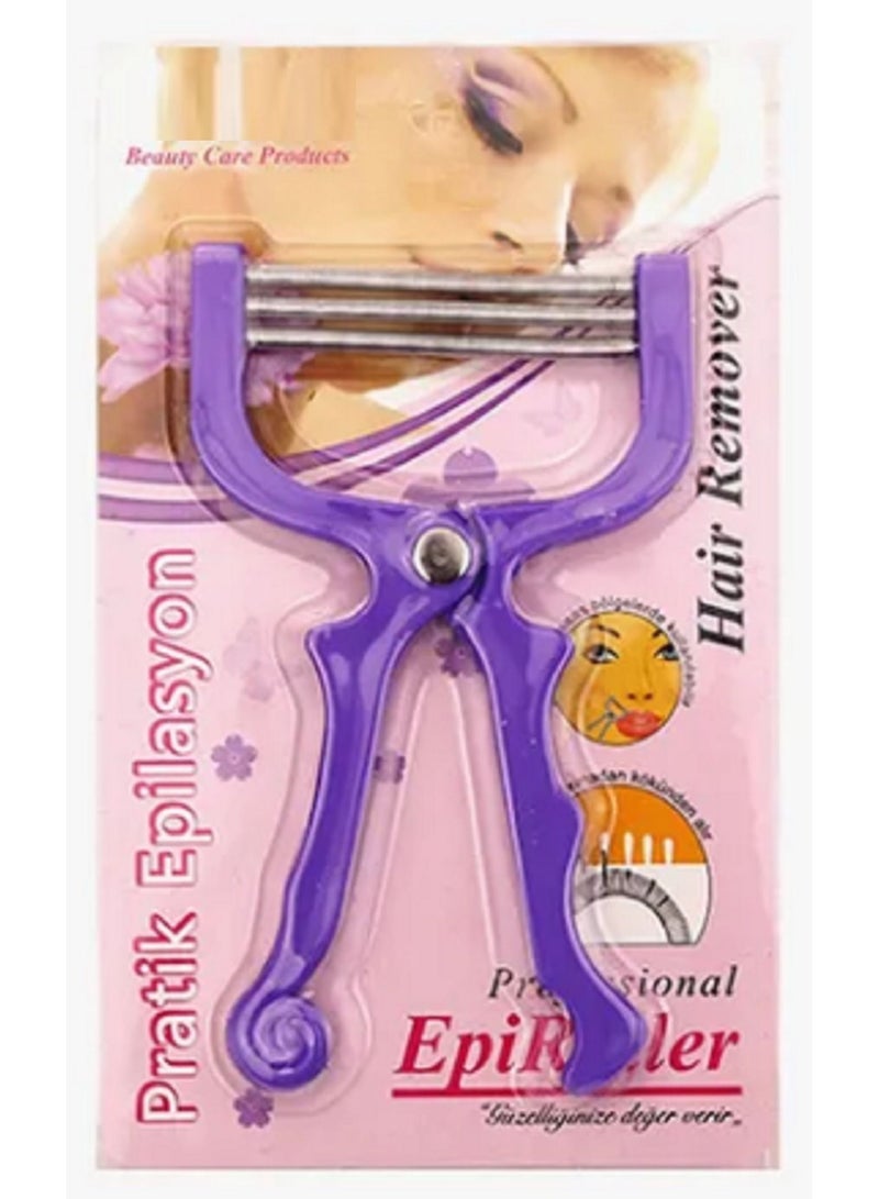 AMM Manual Face Hair Removal Tool Purple/Silver - Image 4