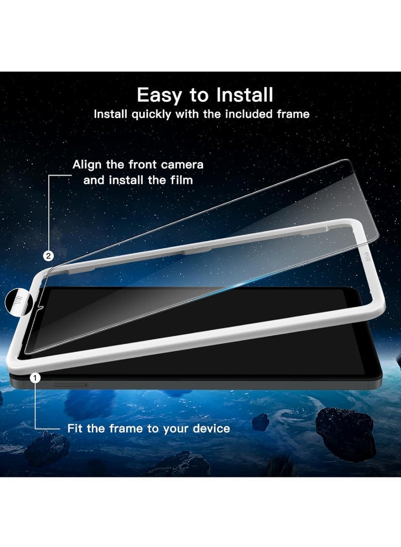 Protector for Samsung Galaxy Tab A9 8.7-Inch 2023 with Easy Installation Frame Tempered Glass Film HD Clear 2pcs - Image 3