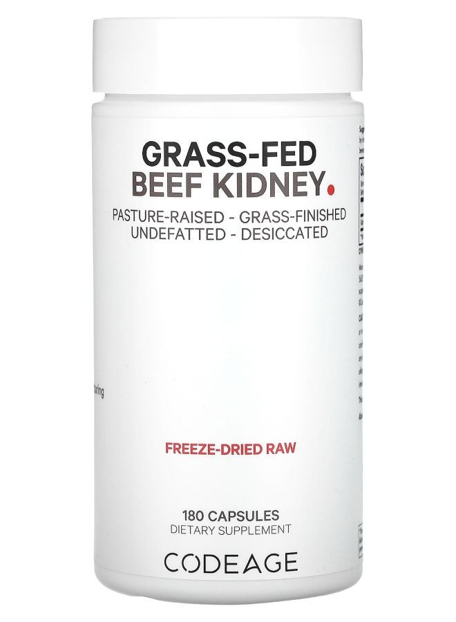 Codeage Grass-Fed Beef Kidney Pasture Raised 180 Capsules