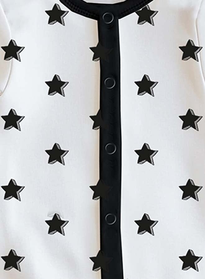 LUAY بدلة أطفال بأكمام كاملة من 100% قطن، بدلة نوم للبنات والأولاد _(عبوة من 2) - Image 3