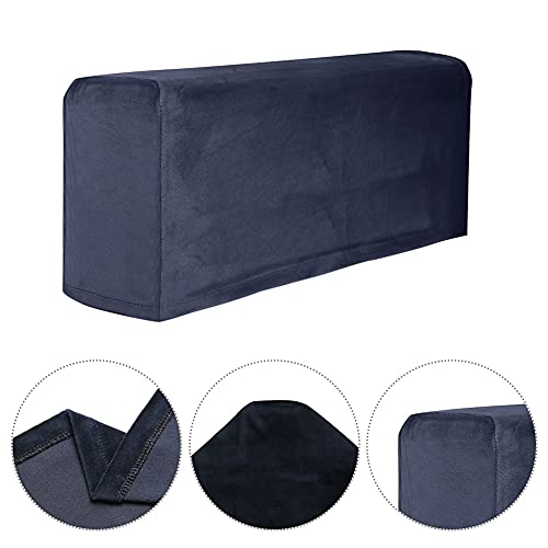 AOOCEEPAW Sofa Armrest Cover,2 PCS Stretch Arm Covers for Chairs Couch Sofa Armchair,Slipcovers for Recliner (Navy Blue) - Image 3