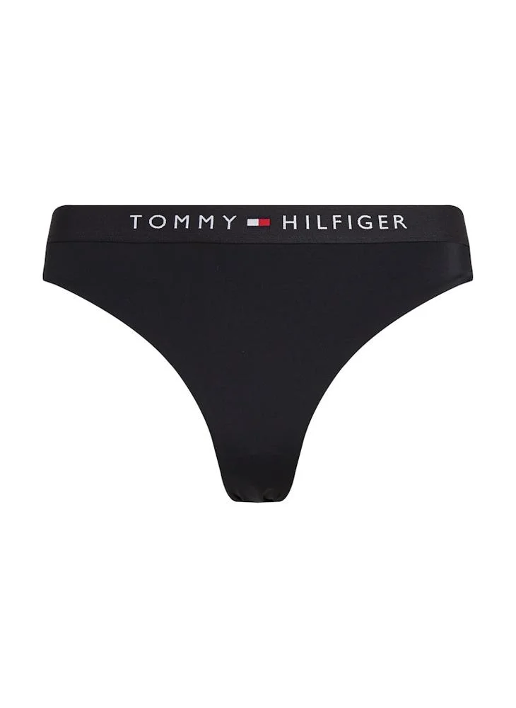 تومي هيلفيغر Logo High Leg Bikini Bottom
