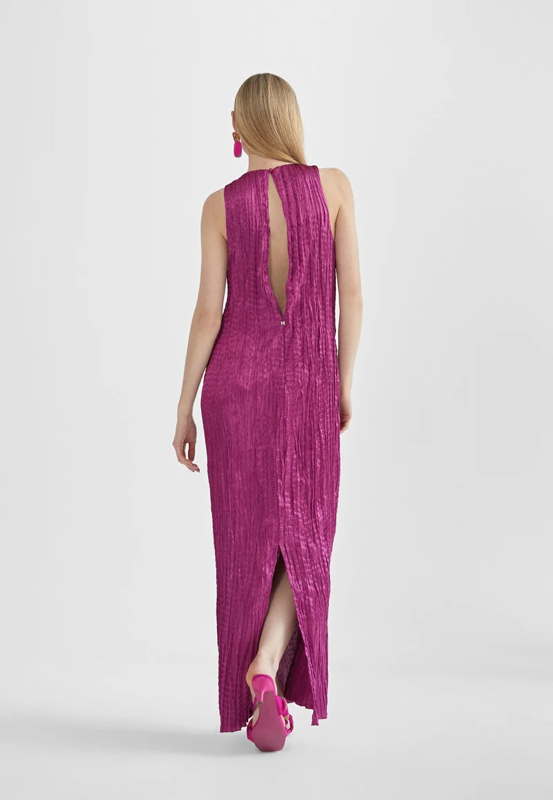 Lola Casademunt Long pleated effect midi dress