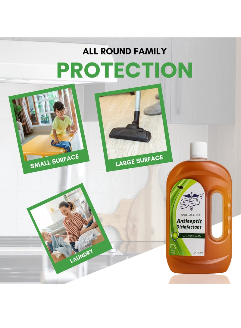 اس اي اف سائل مطهر مضاد للبكتيريا 750 مل - ينظف منزلك ويحميه ويعتني به - Image 3