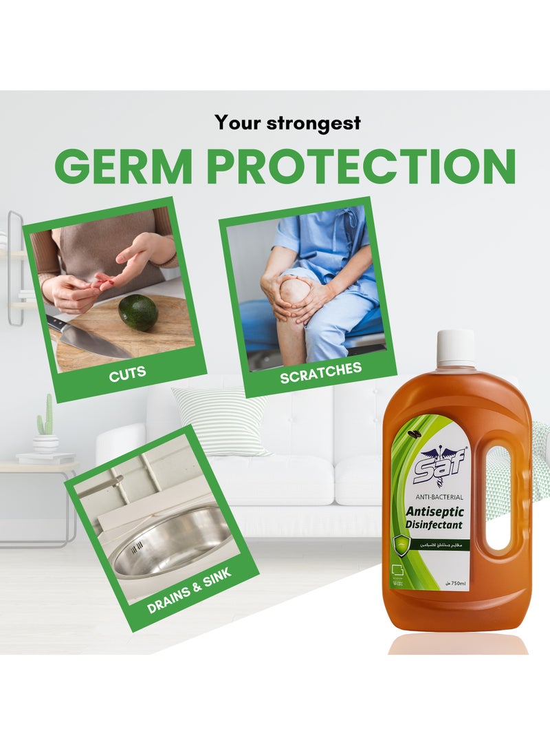 اس اي اف سائل مطهر مضاد للبكتيريا 750 مل - ينظف منزلك ويحميه ويعتني به - Image 4