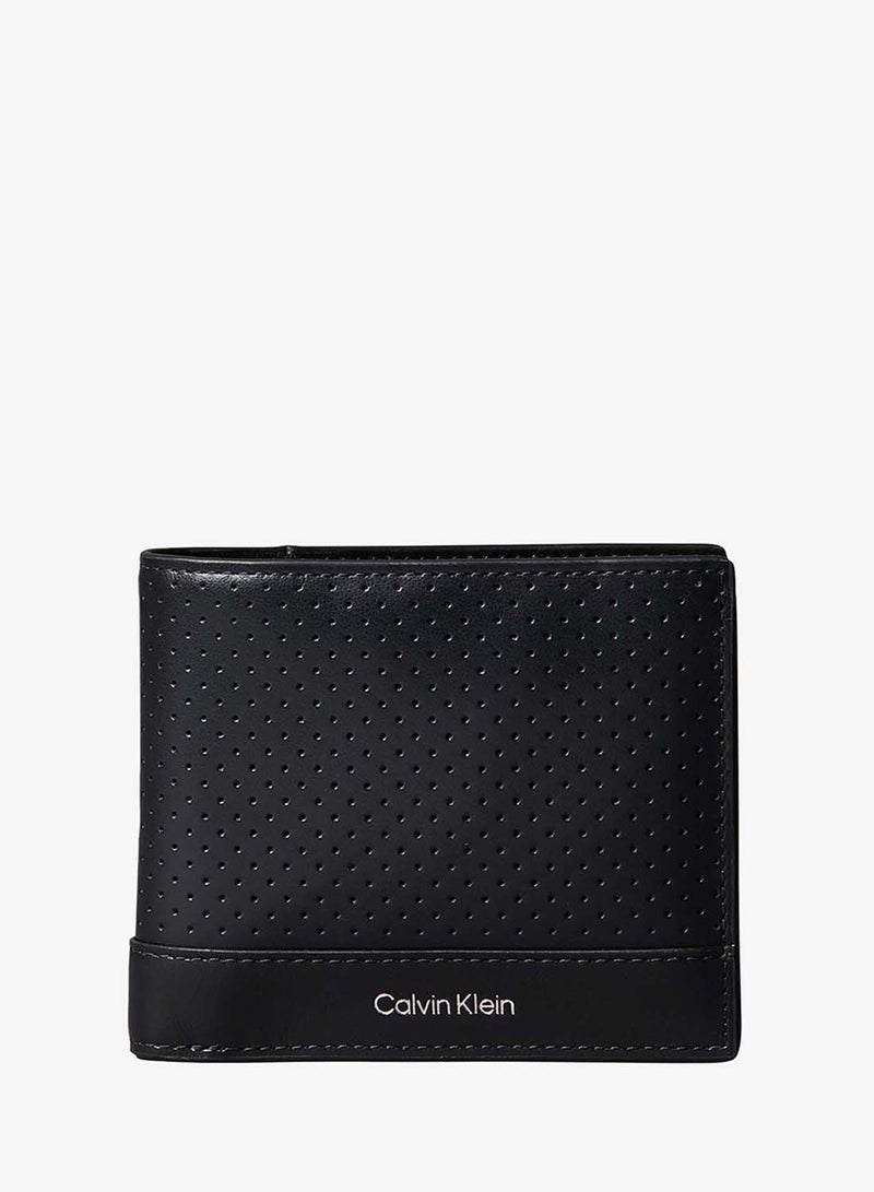 CALVIN KLEIN Perforated Leather Bifold Wallet - Image 1