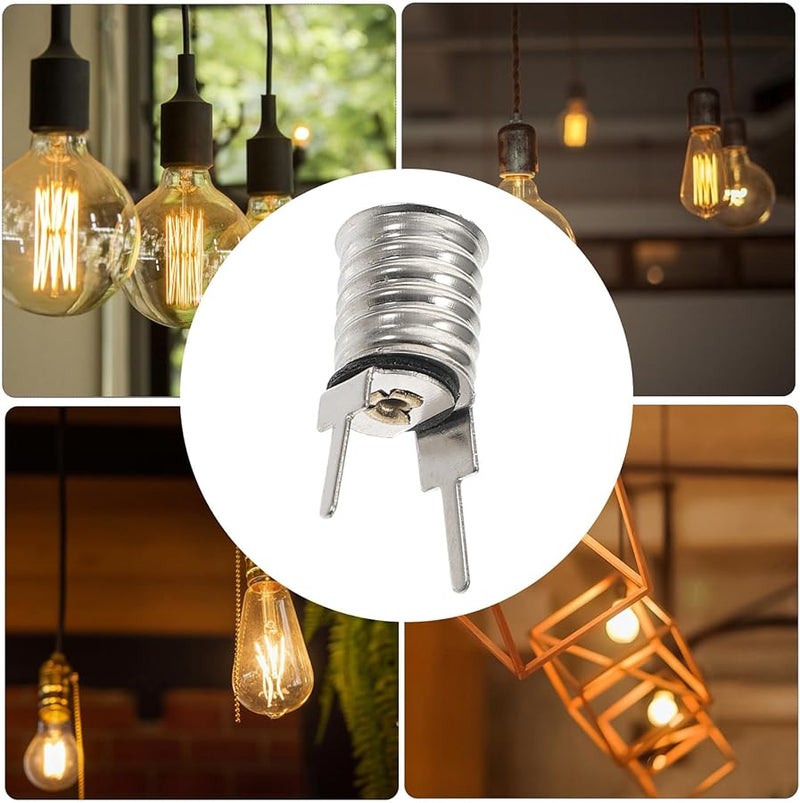 Kisangel 10 Pack Screw Base Lamp Holder Socket Mini Light Bulb Fixture for Indicator Lights - Image 5