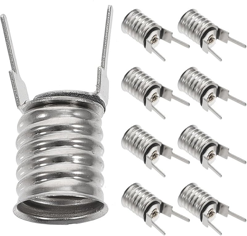 Kisangel 10 Pack Screw Base Lamp Holder Socket Mini Light Bulb Fixture for Indicator Lights - Image 1