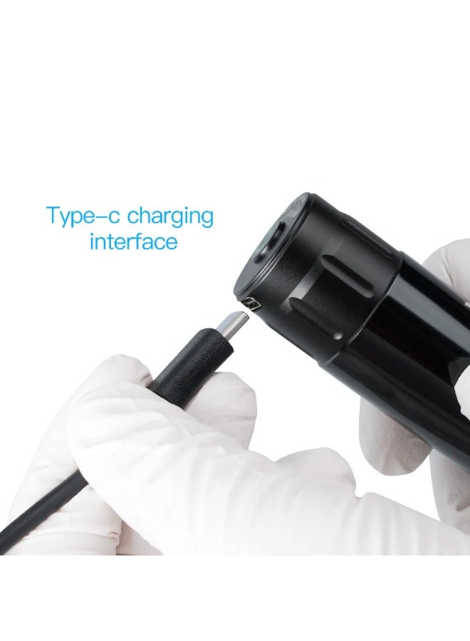IOLITE Mast Tour Wireless Tattoo Machine with Battery | Professional Cordless Rotary Tattoo Pen Gun with Adjustable Voltage, Powerful Motor, Long Battery Life & Cartridge Needle Compatibility - Image 4