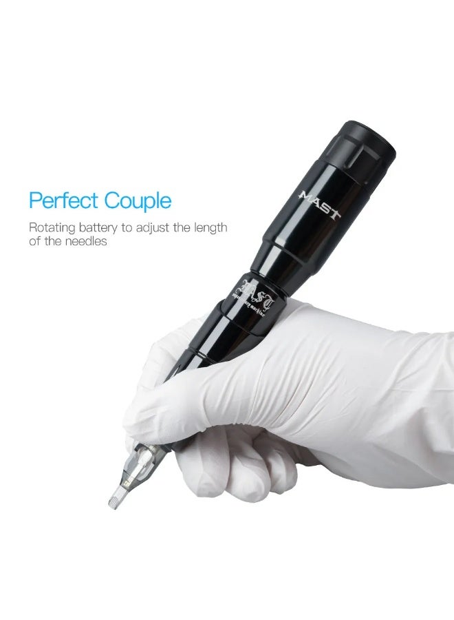 IOLITE Mast Tour Wireless Tattoo Machine with Battery | Professional Cordless Rotary Tattoo Pen Gun with Adjustable Voltage, Powerful Motor, Long Battery Life & Cartridge Needle Compatibility - Image 5