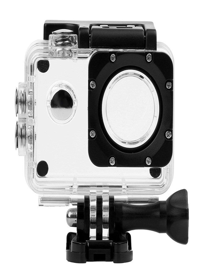 Action Pro 30M Waterproof Underwater Housing Case Shell Frame Cover Compatible with EK7000/EK500/SJ4000 /SJ4000 WIFI/SJ4000 Plus/SJ7 DBPOWER/EX5000 FITFORT/Lightdow Campark/WIMIUS Action Camera - Image 1