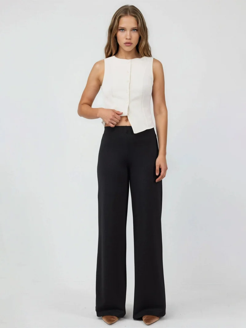 Busem BUSEM High Waist Wide Leg Trousers