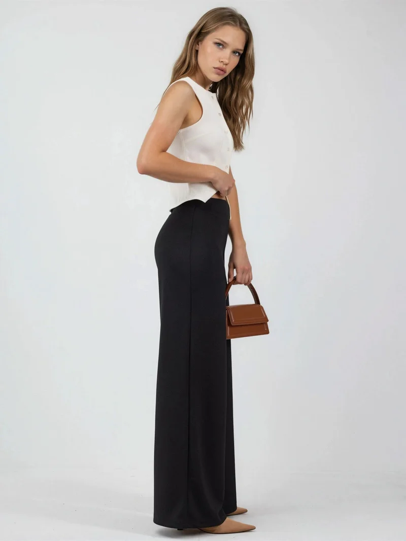 Busem BUSEM High Waist Wide Leg Trousers