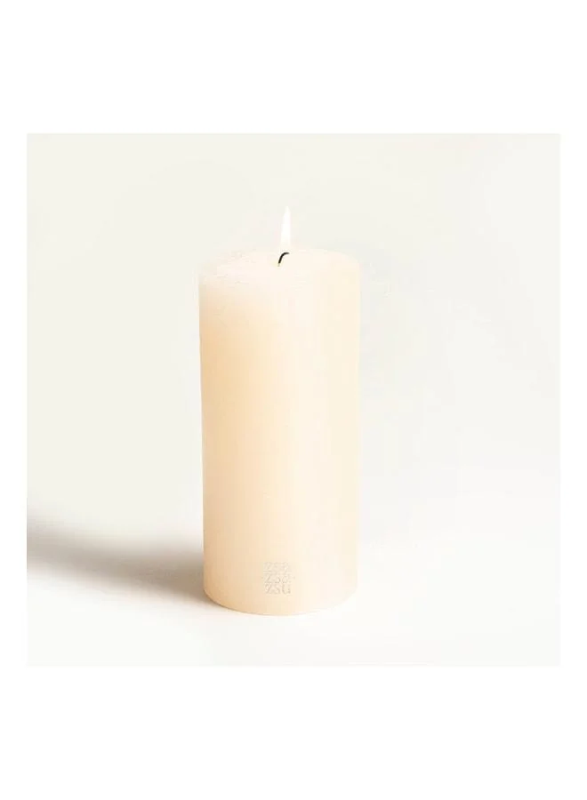 Zsa Zsa Zsu Deurne White Paraffin Candle 9x9x19 cm.