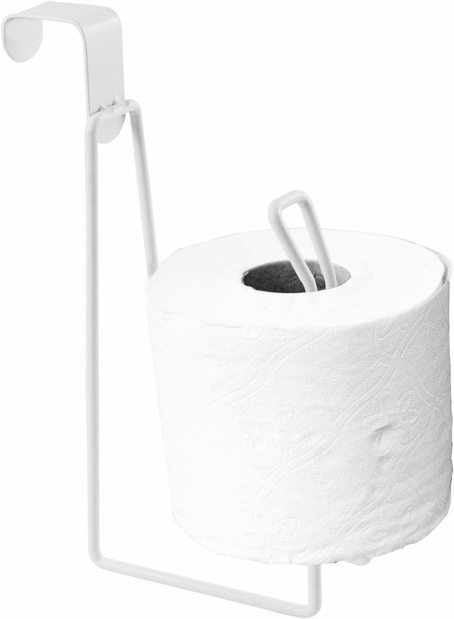 Abvsdu Toilet Paper Holders, Over The Tank Toilet Paper Holder Stand, Bathroom Metal Toilet Paper Holder Dispenser Reserve for Bathroom Storage and Organizatioz - Image 1