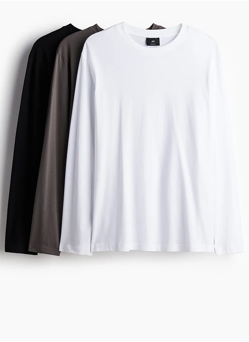 اتش اند ام 3-Pack Jersey Tops Regular Fit