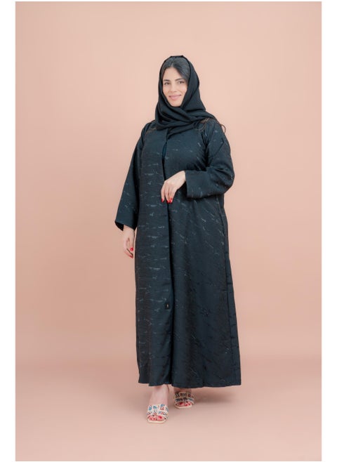 Crystal Bloom Printed Abaya AIK128