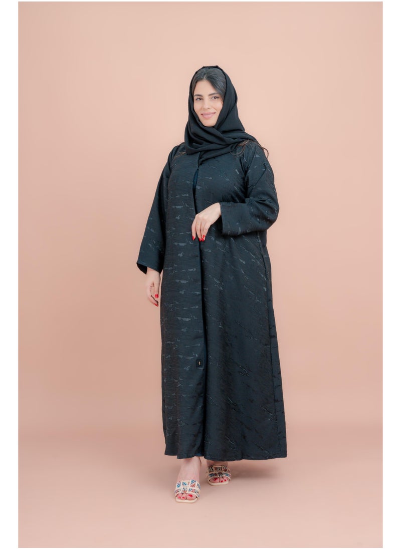 IKKXA Crystal Bloom Printed Abaya AIK128  - Image 1