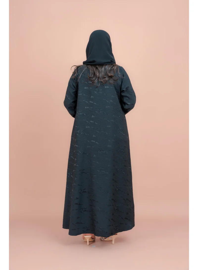 IKKXA Crystal Bloom Printed Abaya AIK128