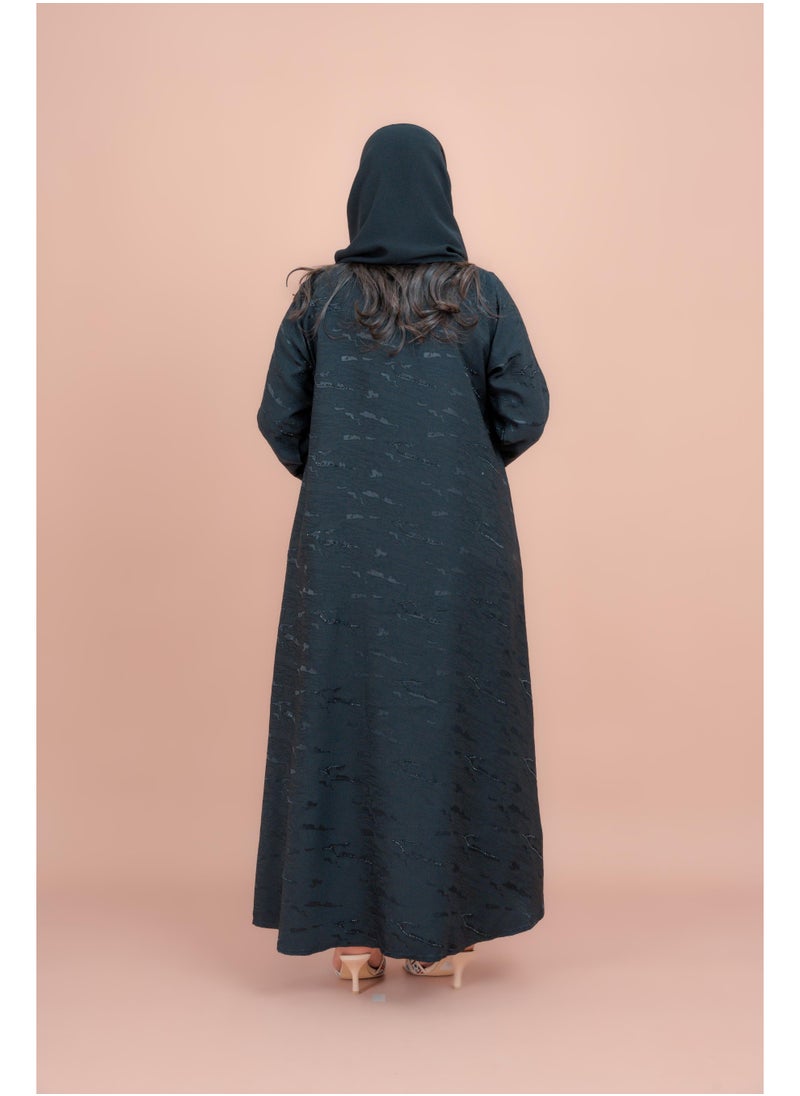 IKKXA Crystal Bloom Printed Abaya AIK128  - Image 3