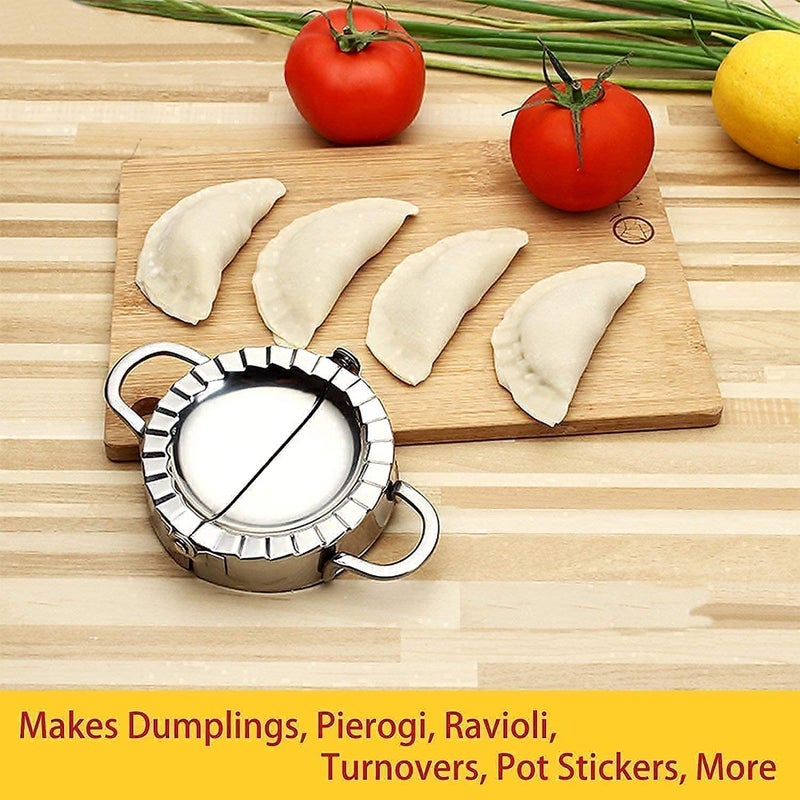 BLISS START BLISS START Stainless Steel Dumpling Momos Maker Momos Dough Press Mould Wrapper Press Maker for Advance Dough Cutter Kitchen Making Tools 1 Pcs  - Image 3