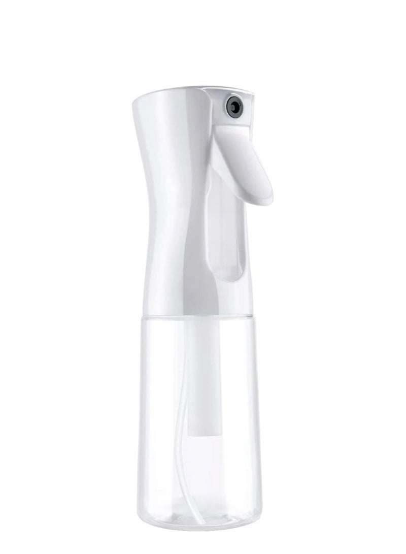 T NEWFUN Continuous Spray Bottle for Hair – Ultra-Fine Mist Mister, Refillable & Leak-Proof – Ideal for Curly Hair, Salons, Plants, Cleaning & More (White 6.8 OZ / 200 ML) - Image 1