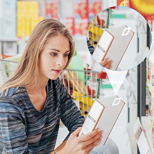 Aster 300 قطعة من علامات التعليق اللاصقة الثقيلة، ثقوب دائرية بلاستيكية ذاتية اللصق لتعليق العناصر الصغيرة في المتاجر وعرضها (1.3x0.9 بوصة) - Image 5