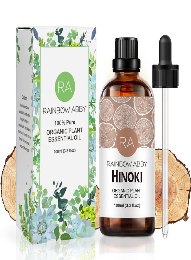 Rainbow Abby Hinoki Essential Oil (100ML), 100% Pure Natural Organic Aroma Hinoki Oil for Diffuser, Massage, Skin Care, Yoga - Image 1