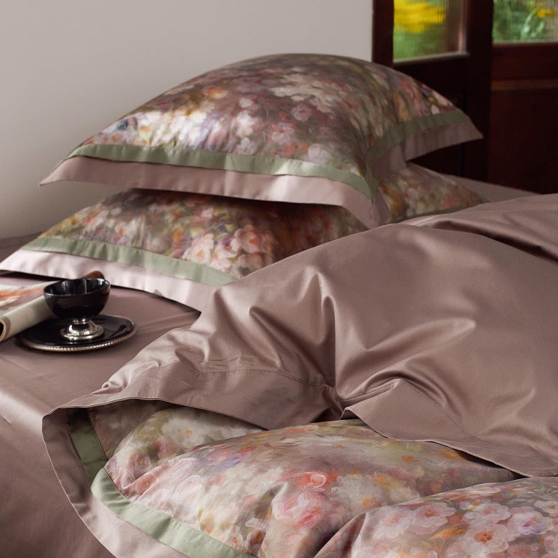 mixinni Vintage Floral Duvet Cover Set - Queen Size, 100% Long Staple Cotton Percale, Reversible Garden Style Bedding Set with Zipper Closure, 3-Piece Luxury Duvet Cover with 2 Pillow Shams (20"x26") - Image 5