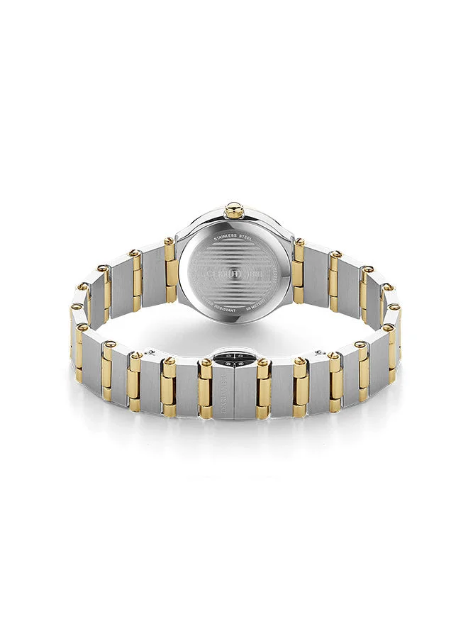 CERRUTI 1881 Women's Round Shape Stainless Steel Band Analog Wrist Watch 26 mm - Pink Dial - CIWLH2225302