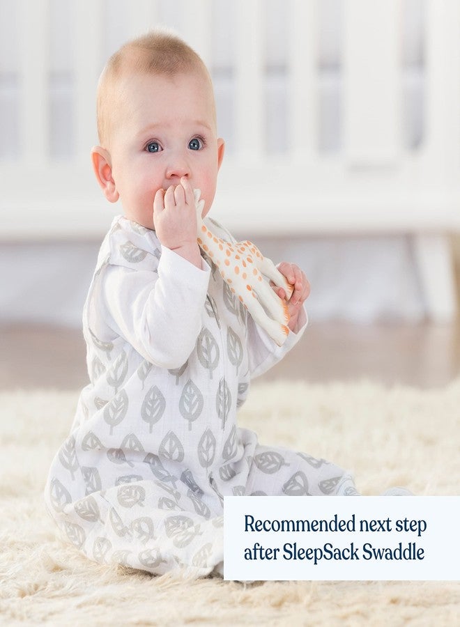 HALO Sleepsack, 100% Cotton Muslin Wearable Blanket, Swaddle Transition Sleeping Bag, TOG 0.5, Grey Tree Leaf, Large, 12-18 Months - Image 3