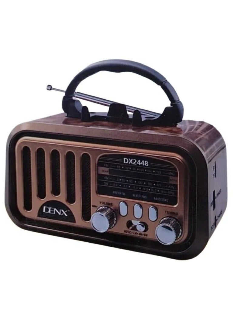Denx HI-FI RADIO FM/AM/ 3 BAND RADIO USB/TF/BT PLAYER - Image 1