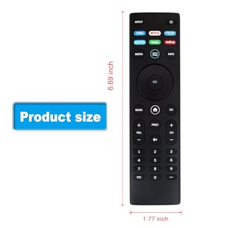 AULCMEET XRT140 Replaced Remote Control Compatible with Vizio TV V555-H1 V655-H9 V655-H19 V705-H3 V705-H13 V435-H1 P65Q9-H1 P75Q9-H1 P65QX-H1 P75QX-H1 P85QX-H1 OLED55-H1 OLED65-H1 V755-H4 V705-H13 - Image 3