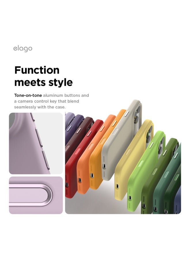 Elago Magnetic Liquid Silicone for iPhone 17 Pro MAX case cover [Camera Control Button Cover] compatible with MagSafe Shockproof - Soft Purple - Image 4
