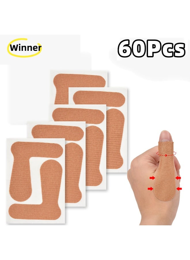 وينر شريط دعم الإبهام لالتهاب المفاصل، 30 ورقة (60 قطعة) - أشرطة ذاتية اللصق لحماية الإبهام، رقعة مرنة لتخفيف آلام الإبهام لدعم المفاصل أثناء ممارسة الرياضة والأعمال المنزلية - Image 1