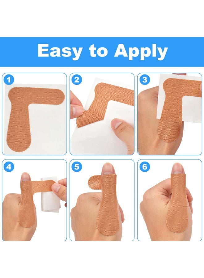 وينر شريط دعم الإبهام لالتهاب المفاصل، 30 ورقة (60 قطعة) - أشرطة ذاتية اللصق لحماية الإبهام، رقعة مرنة لتخفيف آلام الإبهام لدعم المفاصل أثناء ممارسة الرياضة والأعمال المنزلية - Image 5
