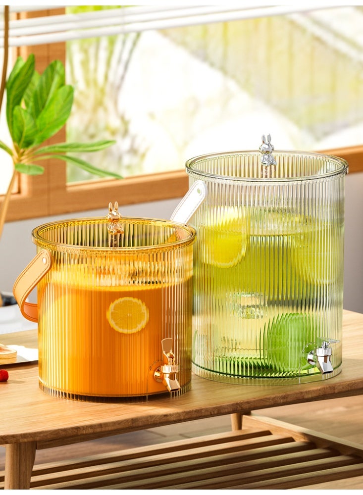 نيم جك عصير 3.5 لتر ب صنبور - موزع عصير ومشروبات متعدد الاستخدامات للعصائر الطازجة،  والقهوة | جيك عصير عملي للحفلات والنزهات مع صنبور تدفق سهل | وعاء تخزين مشروبات باردة للمنزل والتخييم - Image 5