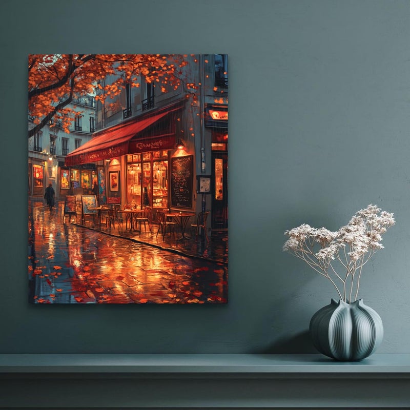 Banket Paint by Numbers Kit for Adults Beginner Landscape DIY Painting Kits for Adults City Easy Adult Paint by Number Kits on Canvas Color by Numbers for Gifts Home Wall Decor 16x20 Inch - Image 2