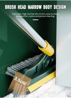 Generic 3 in 1 Broom with Wiper, Bathroom Brush with Long Handle, 180° Rotating Brush Head, Used for Cleaning in Bathroom, Kitchen, White  - Image 4