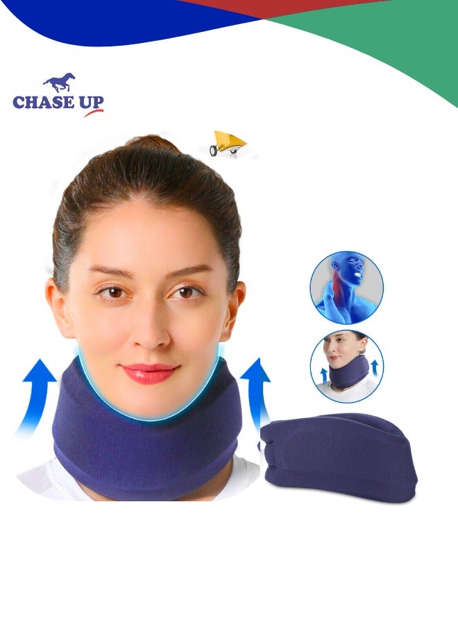 Chase Up Neck Brace for Sleeping - Soft Foam Cervical Collar Relief Neck Pain and Neck Support Wraps Keep Vertebrae Stable for Relief of Cervical Spine Pressure for Women & Men (12.6-15.8 inch - Image 2