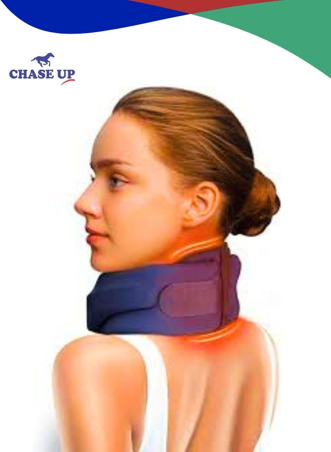Chase Up Neck Brace for Sleeping - Soft Foam Cervical Collar Relief Neck Pain and Neck Support Wraps Keep Vertebrae Stable for Relief of Cervical Spine Pressure for Women & Men (12.6-15.8 inch - Image 3