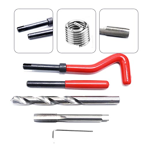 XTAUTO XT AUTO 30pcs Stainless Steel M10 x 1.5mm Thread Repair Insert Kit Compatible Hand Tool Set for Auto Repairing - Image 4