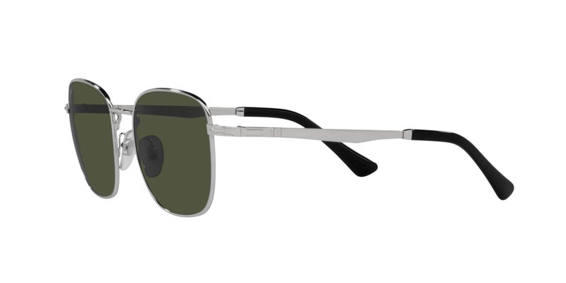 Persol نظارات شمسية مربعة للرجال من بيرسول PO2497S، فضي/أخضر، 52 مم - Image 3