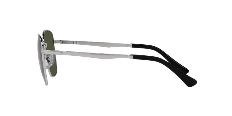 Persol نظارات شمسية مربعة للرجال من بيرسول PO2497S، فضي/أخضر، 52 مم - Image 4